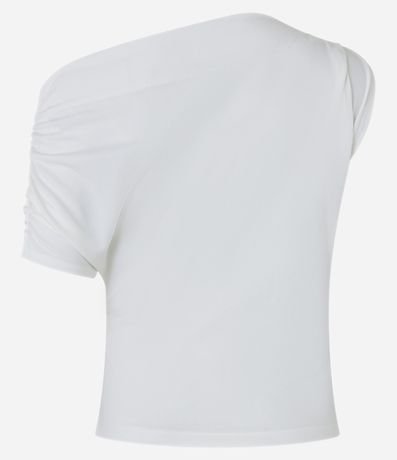 Blusa en Crepé con Escote Asimétrico y Manga Única 8