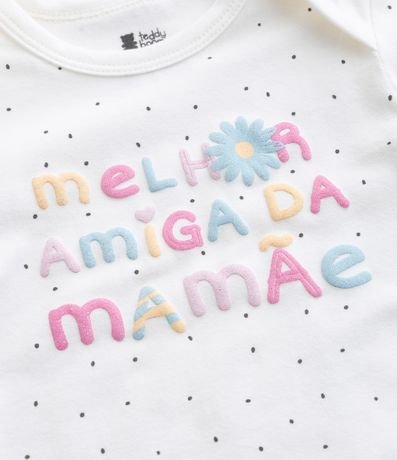 Body Infantil con Estampa Melhor Amiga - Talle RN a 18 meses 6
