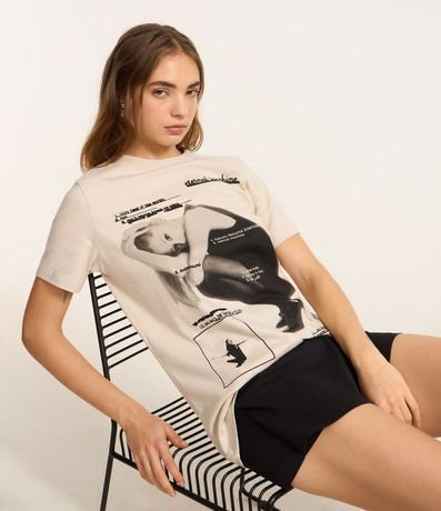 Remera en Algodón con Estampa Ariana Grande 1