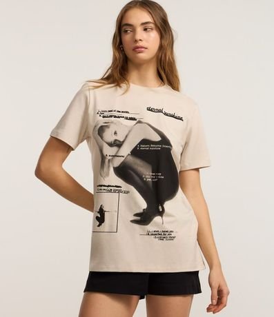 Remera en Algodón con Estampa Ariana Grande 2