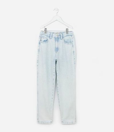 Pantalón Mom Infantil en Jeans con Brillos Aplicados - Talle 5 a 14 años