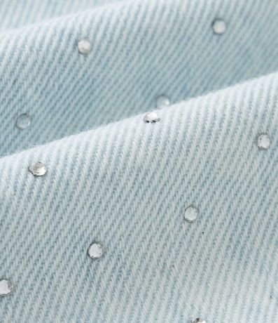 Pantalón Mom Infantil en Jeans con Brillos Aplicados - Talle 5 a 14 años 3