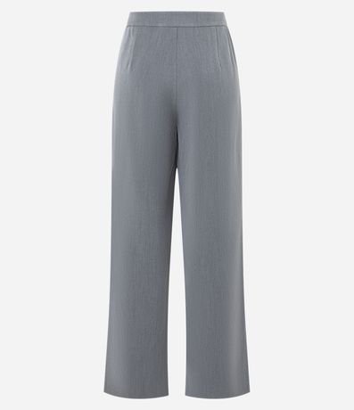 Pantalón Recto en Sastrería con Cierre Asimétrico 7