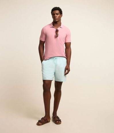 Polo Comfort en Algodón Texturizado con Manga Corta 2