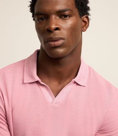 Polo Comfort en Algodón Texturizado con Manga Corta 3