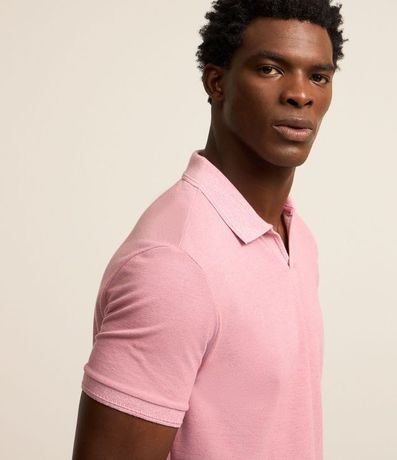 Polo Comfort en Algodón Texturizado con Manga Corta 4
