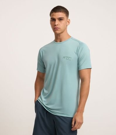 Remera Deportiva Tecnologia Dry con Estampa Laser Curt y Sisa Raglán