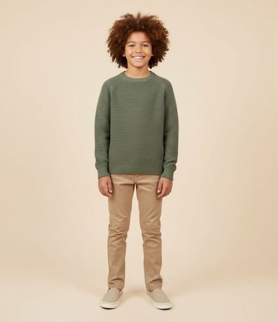 Buzo Infantil Canelado con Sisa Raglán - Talle 5 a 14 años