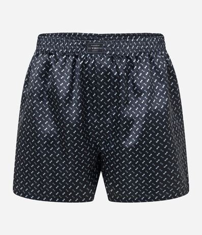 Calzoncillo Boxer de Tela Satinado en Estampa Gravataria 4