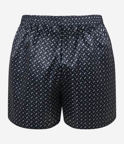 Calzoncillo Boxer de Tela Satinado en Estampa Gravataria 6