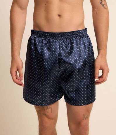 Calzoncillo Boxer de Tela Satinada con Estampado Mini Veletas 2