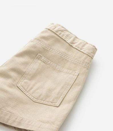 Short Pollera Infantil en Sarga con Botón - Talle 5 a 14 años 3