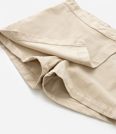 Short Pollera Infantil en Sarga con Botón - Talle 5 a 14 años 5