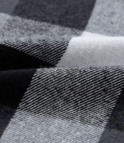 Camisa Infantil en Franela con Estampa de Cuadros - Tam - 5 a 14 años 3