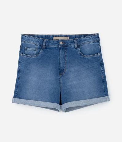 Short Hot Pants Jeans con Bajo Plegado Curve  & Plus Size 3