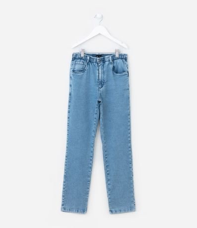 Pantalón Infantil en Jeans con Cintura Elástica - Talle 5 a 14 años