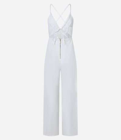 Mono Largo en Sarga con Breteles Finos y Lazo en la Espalda 8