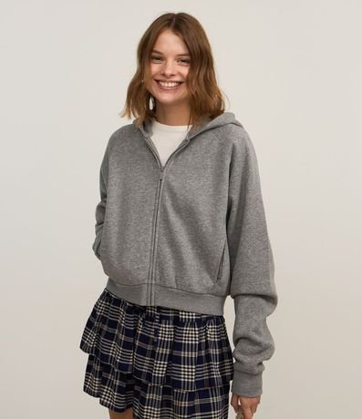 Saco Oversized en Algodón con Capucha y Bolsillo Canguro