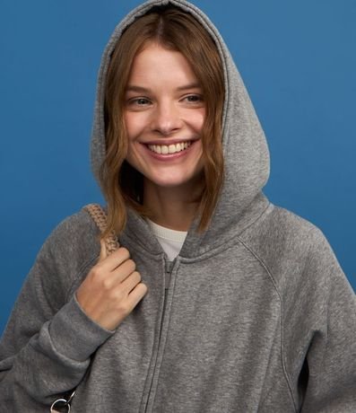 Saco Oversized en Algodón con Capucha y Bolsillo Canguro 4