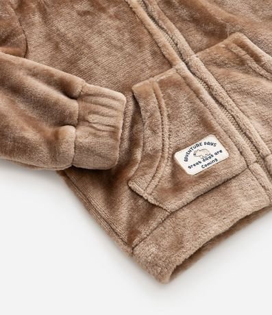 Campera Infantil en Fleece con Capucha de Osito - Talle 1 a 5 años 4