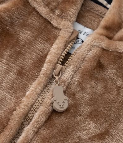 Campera Infantil en Fleece con Capucha de Osito - Talle 1 a 5 años 5