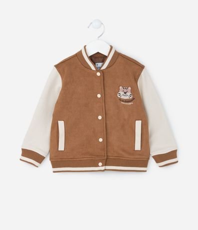 Campera Bomber Infantil con Bordado Tigre - Talle 1 a 5 años