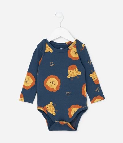 Body Infantil con Estampa Leones y Girafas - Talle RN a 18 meses