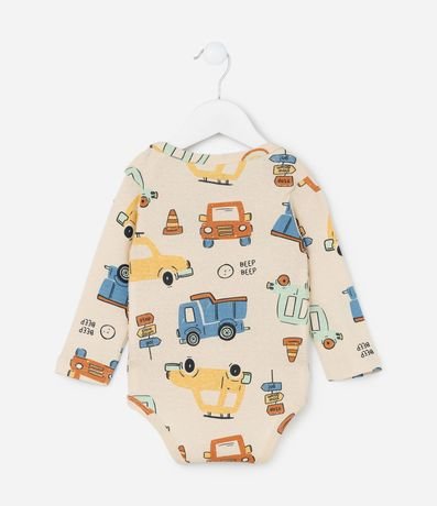 Body Infantil con Estampa Carritos - Talle RN a 18 meses 2
