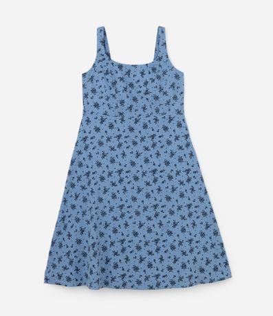 Vestido Midi en Sarga con Estampa Floral Curve & Plus Size 5