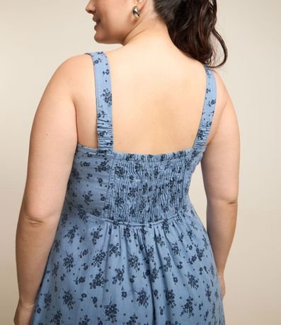 Vestido Midi en Sarga con Estampa Floral Curve & Plus Size 3