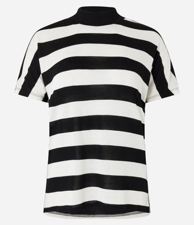 Blusa en Rib sin Sisa y Cuello Alto 5