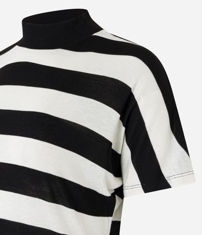 Blusa en Rib sin Sisa y Cuello Alto 6