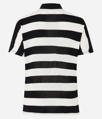 Blusa en Rib sin Sisa y Cuello Alto 7