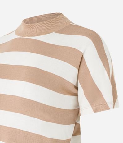 Blusa en Rib sin Sisa y Cuello Alto 7