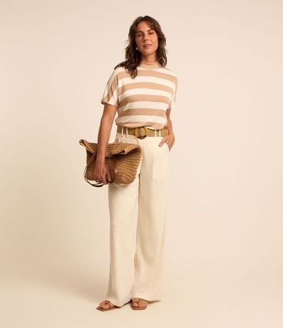 Blusa en Rib sin Sisa y Cuello Alto 2