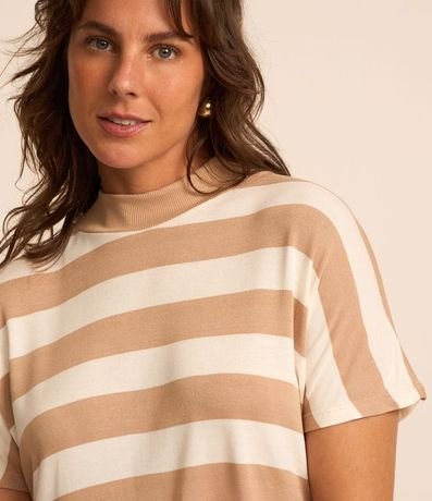 Blusa en Rib sin Sisa y Cuello Alto 4