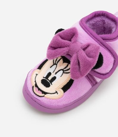 Pantufla Cerrada Infantil con Bordado de Minnie - Talle 19 a 28 5