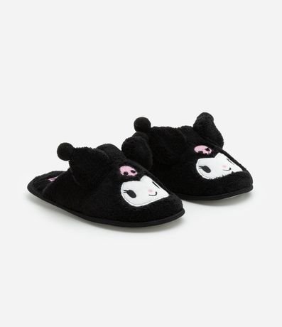 Pantufla Ojota Infantil con Bordado Kuromi - Talle 29 a 36