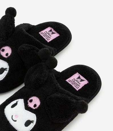 Pantufla Ojota Infantil con Bordado Kuromi - Talle 29 a 36 2
