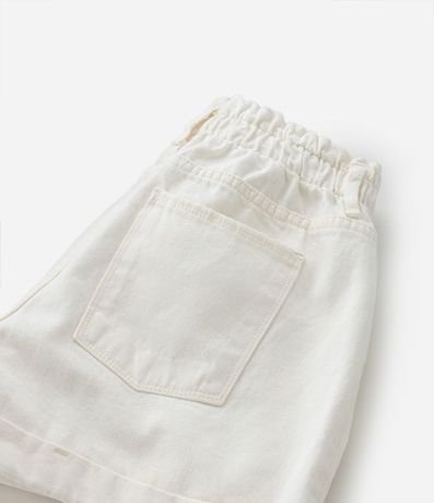 Short Clochard Infantil en Sarga con Bajo Plegado - Talle 5 a 14 años 4