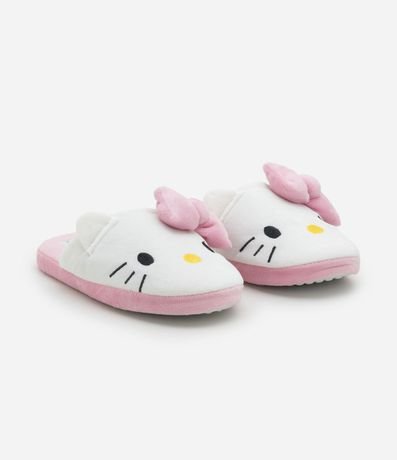 Pantufla Ojota Infantil con Bordado Hello Kitty - Talle 29 a 36