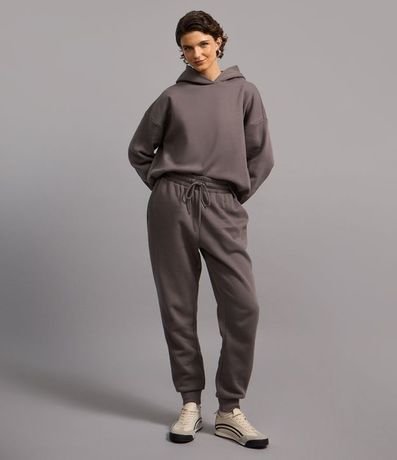 Pantalón Jogger en Algodón con Forro Fleece 3