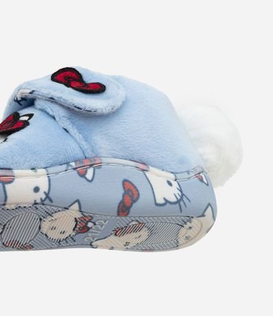 Pantufla Infantil con Bordado Hello Kitty y Pompón - Talle 19 a 28 2