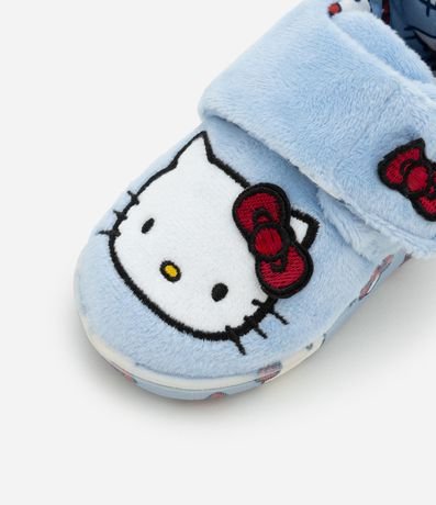 Pantufla Infantil con Bordado Hello Kitty y Pompón - Talle 19 a 28 4