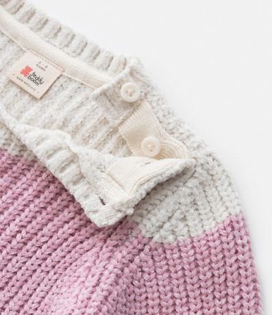 Buzo Infantil en Chenille con Estampa de Rayas - Talle 0 a 18 meses 4