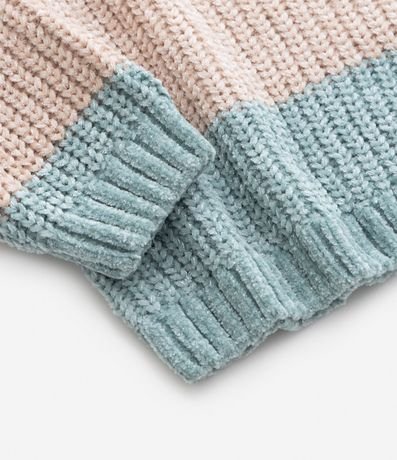 Buzo Infantil en Chenille con Estampa de Rayas - Talle 0 a 18 meses 5