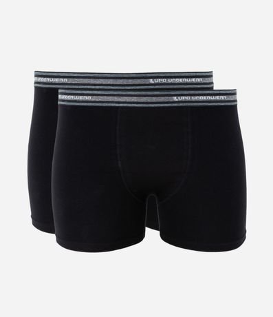 Kit 02 Calzoncillos Boxer en Algodón con Cintura Elástica Lupo 2