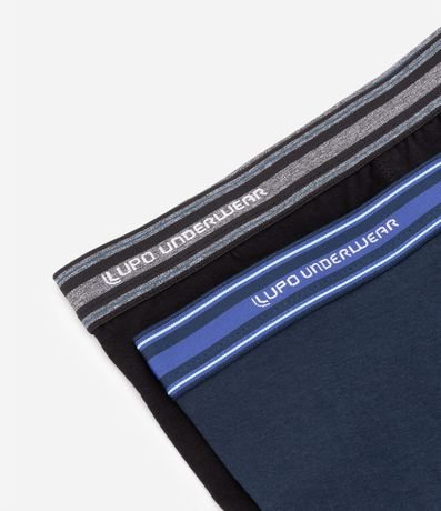 Kit 02 Calzoncillos Boxer en Algodón con Cintura Elástica Lupo 4