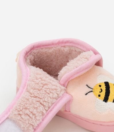 Pantufla Cerrada en Fleece con Bordado Abeja - Talle 19 a 28 5