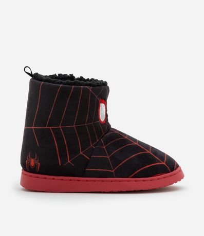 Pantufla Bota Infantil con Bordado Hombre- Araña - Talle 23 a 32 5